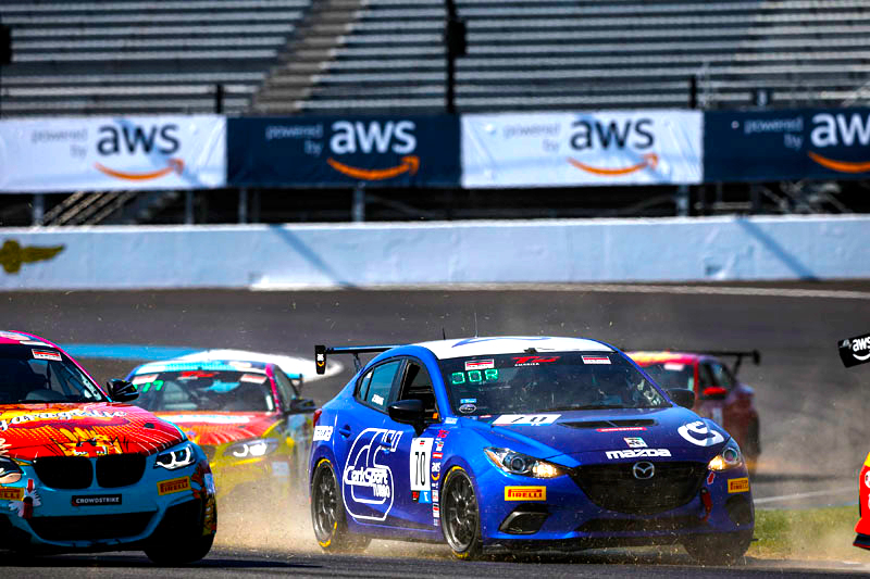 mazda 3 racing full send with gears
