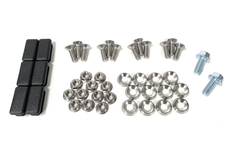 Rear Hatch Brace hardware for the Mazda 3 Turbo