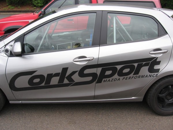 CorkSport Mazda 2 B Spec race car