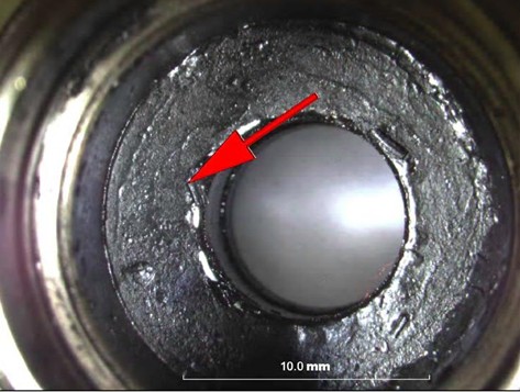 Black residue on Fuel pump internals