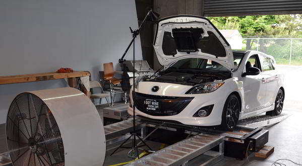 Corksport dyno testing of fuel pumps for Mazdaspeed 3