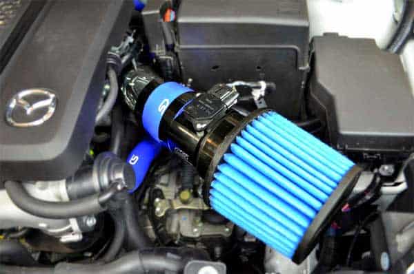 Mazdaspeed blue short ram intake