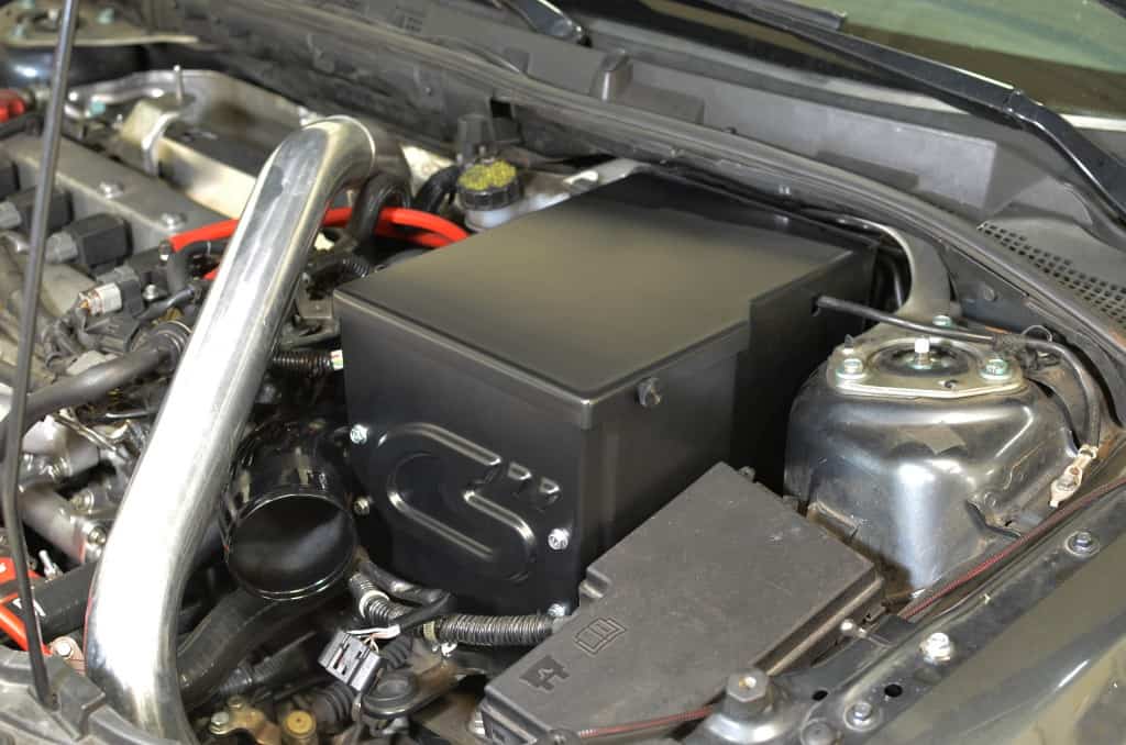 Mazdaspeed 3 CorkSport Battery Box Installed