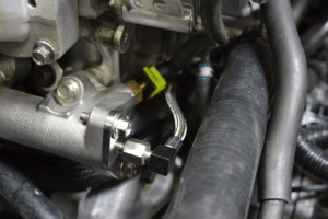 High Pressure Fuel Line installed