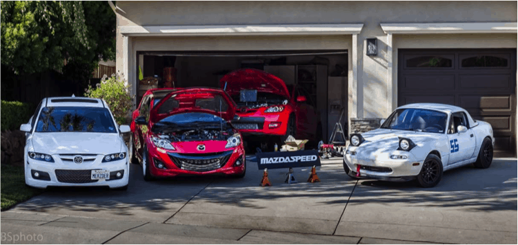 Corksport Mazdaspeed in Garage