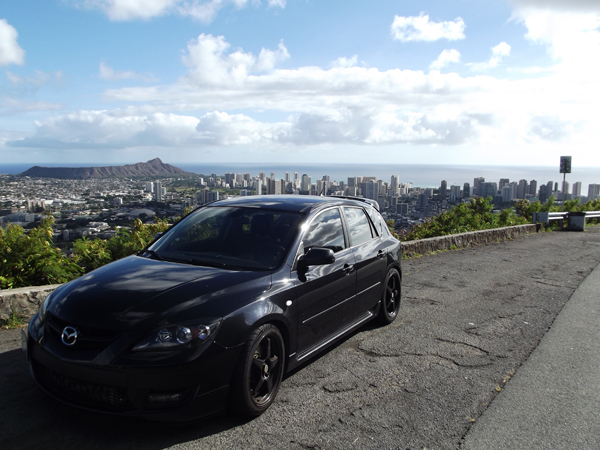 Mazdaspeed 3 Hawaii scenic view
