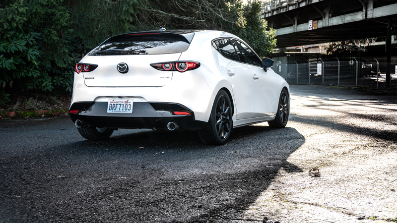 2019 Mazda 3 with Cat Back Exhaust Installed