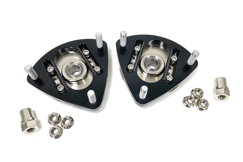 Camber plates machined for performance and strength Mazda 3 2.3T Camber Plates