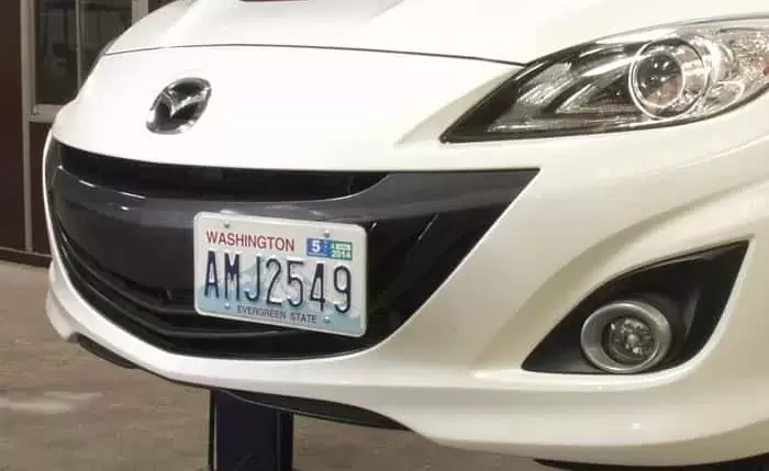 2010 Mazdaspeed 3 License plate relocation kit